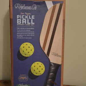 The Kraftsman Company Two Player Pickleball Wooden Game Set NEW